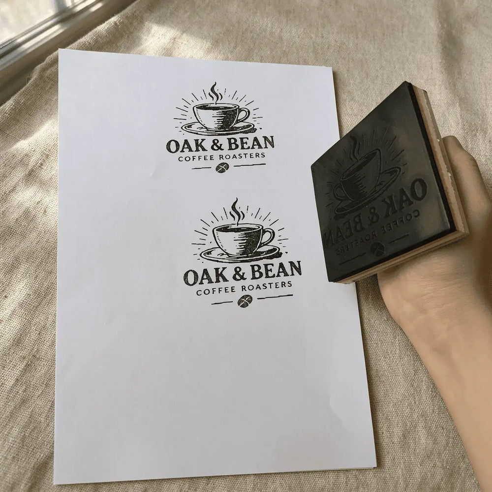 Step 3: Lift to reveal your logo. Ready for the next impression.